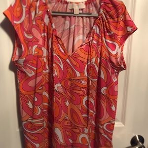 Michael Kors short sleeve dress top